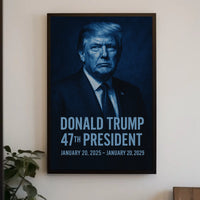 Donald Trump Visionary in Monochrome Poster