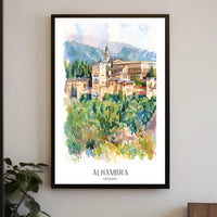 Alhambra of Granada Poster