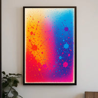 Colorful Splatter Art Poster