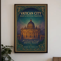 Vatican City Vintage Art Print Cultural or Heritage Poster