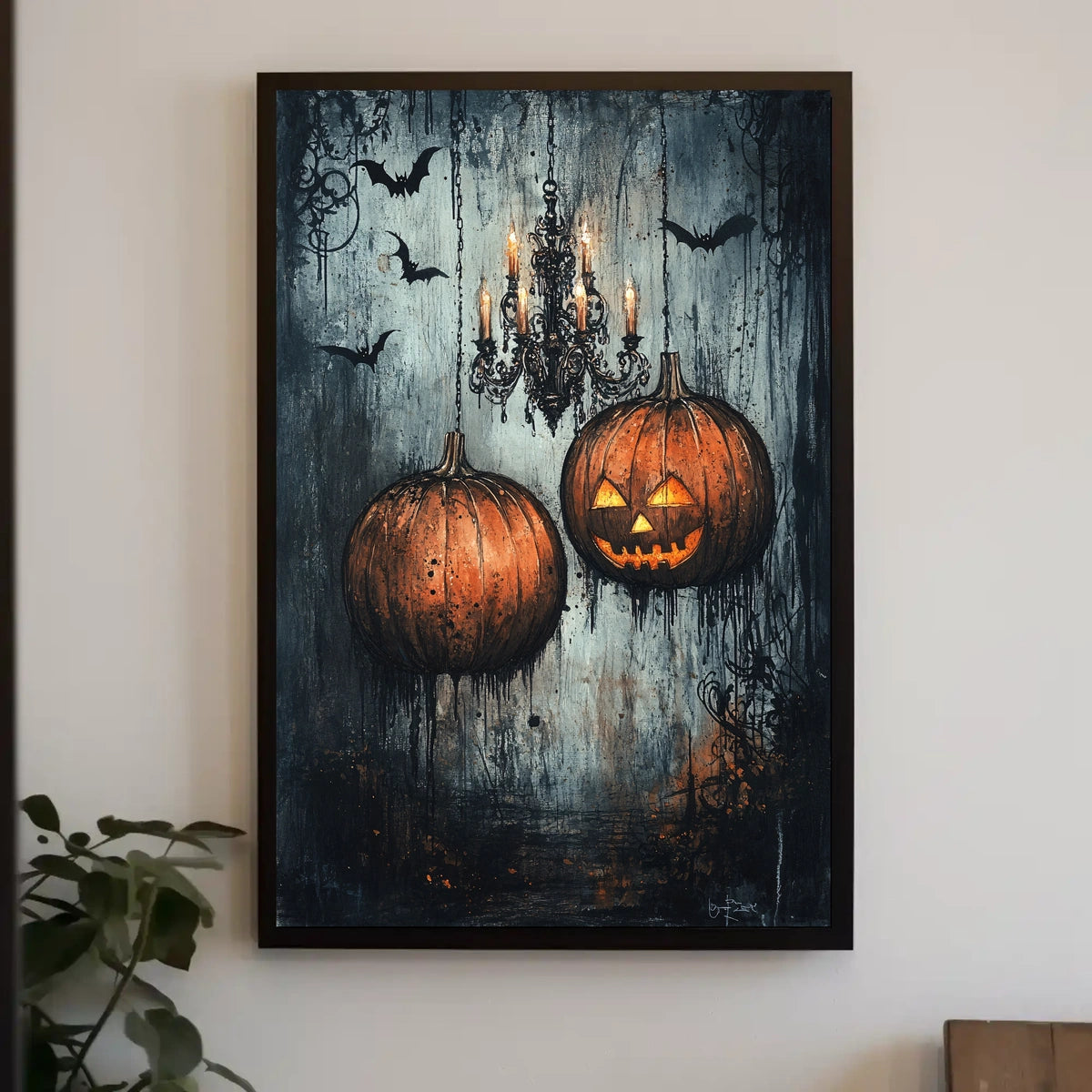Halloween Night Jack-o'-Lantern Glow Artistic Poster