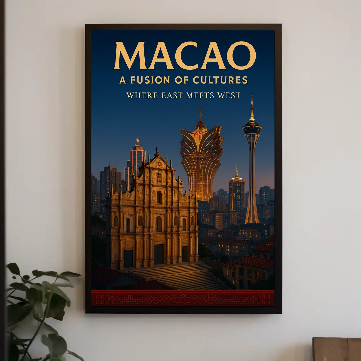 Macao A Fusion of Cultures Poster