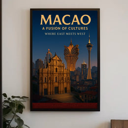 Macao A Fusion of Cultures Poster