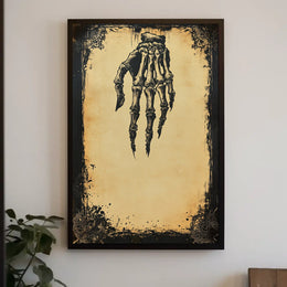 The Grim Reach Artistic Skeleton Poster