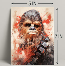 Galactic Warrior Portrait Poster