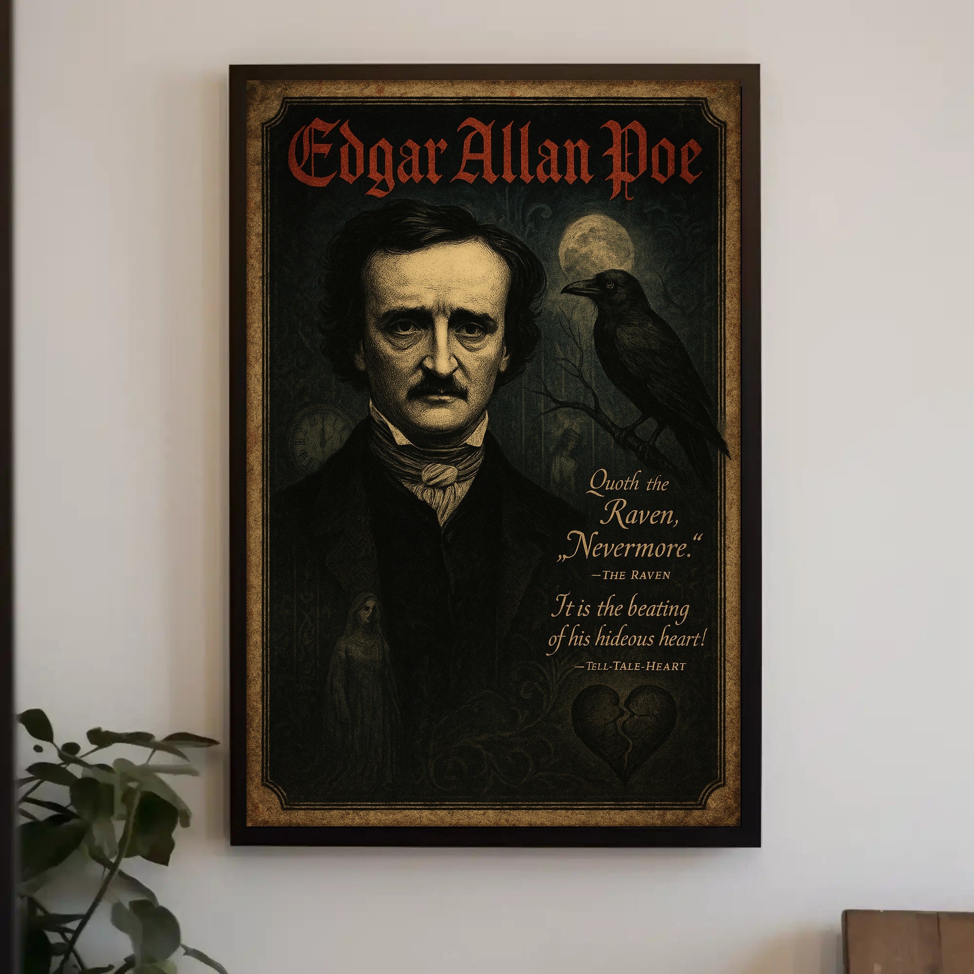 Edgar Allan Poe Literary Icon Poster PosterGoat
