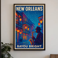 New Orleans Bayou Bright Poster