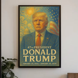 Trump Unity Patriotic Impressionism Poster