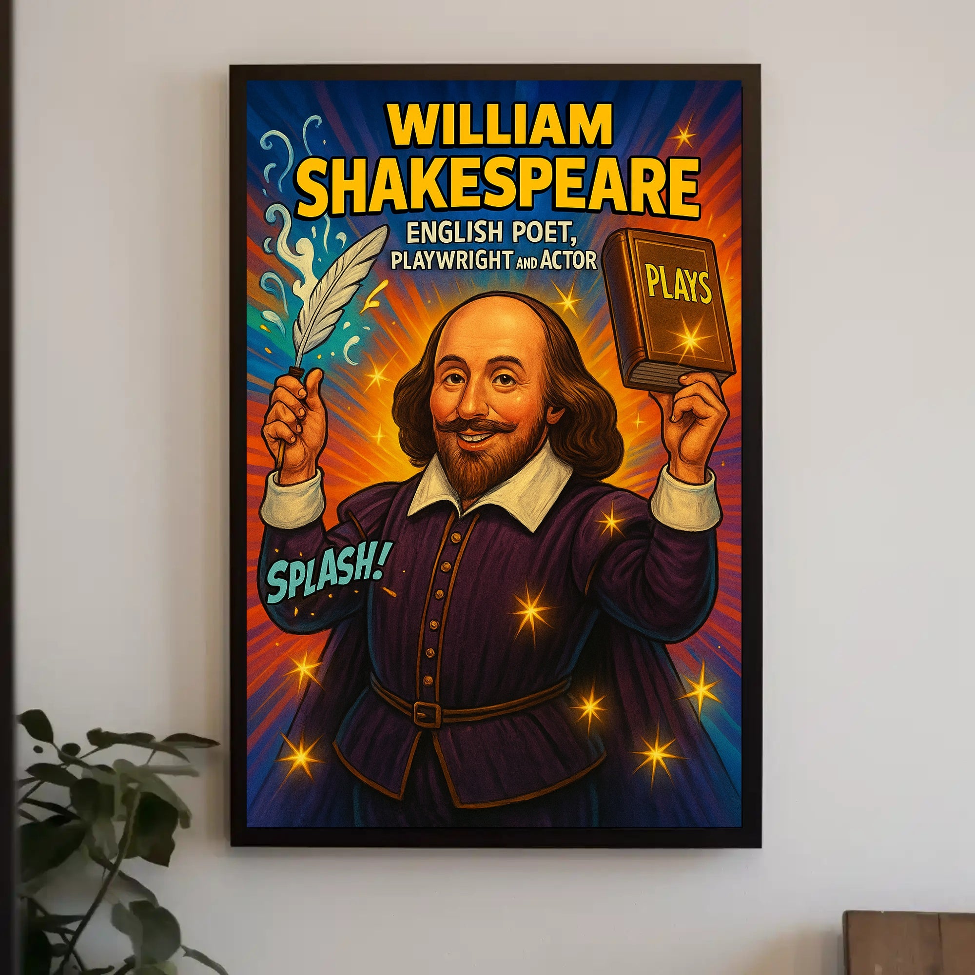 William Shakespeare – English Poet, Playwright, and Actor Poster PosterGoat