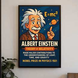 Albert Einstein Theory Of Relativity Poster