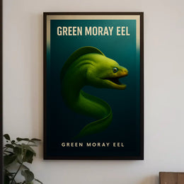Green Moray Eel Poster
