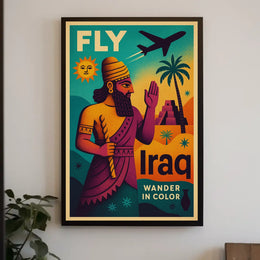 Fly Iraq Wander In Color Poster
