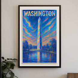 Washington Monument A Vibrant Tribute Poster