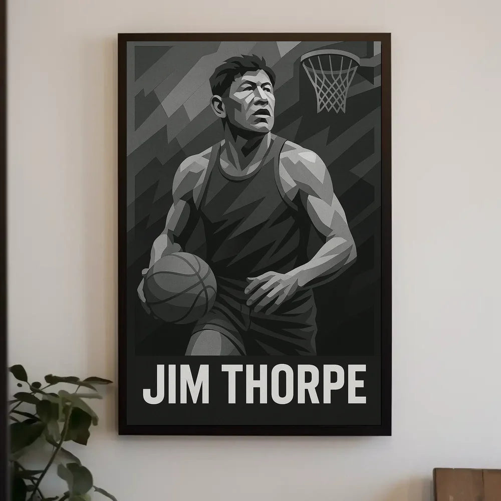 Jim Thorpe Legacy Minimalist Art Poster