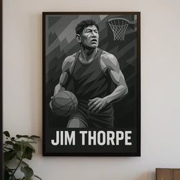 Jim Thorpe Legacy Minimalist Art Poster