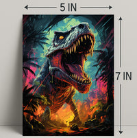 Roaring Prehistoric Majesty Poster PosterGoat