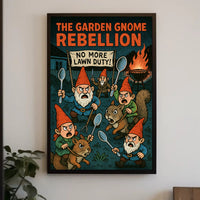 The Garden Gnome Rebellion Poster PosterGoat
