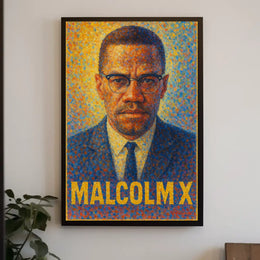 Malcolm X A Vision In Color Poster