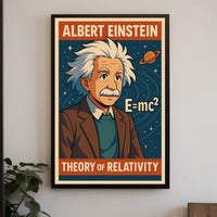 Albert Einstein Theory Of Relativity Poster