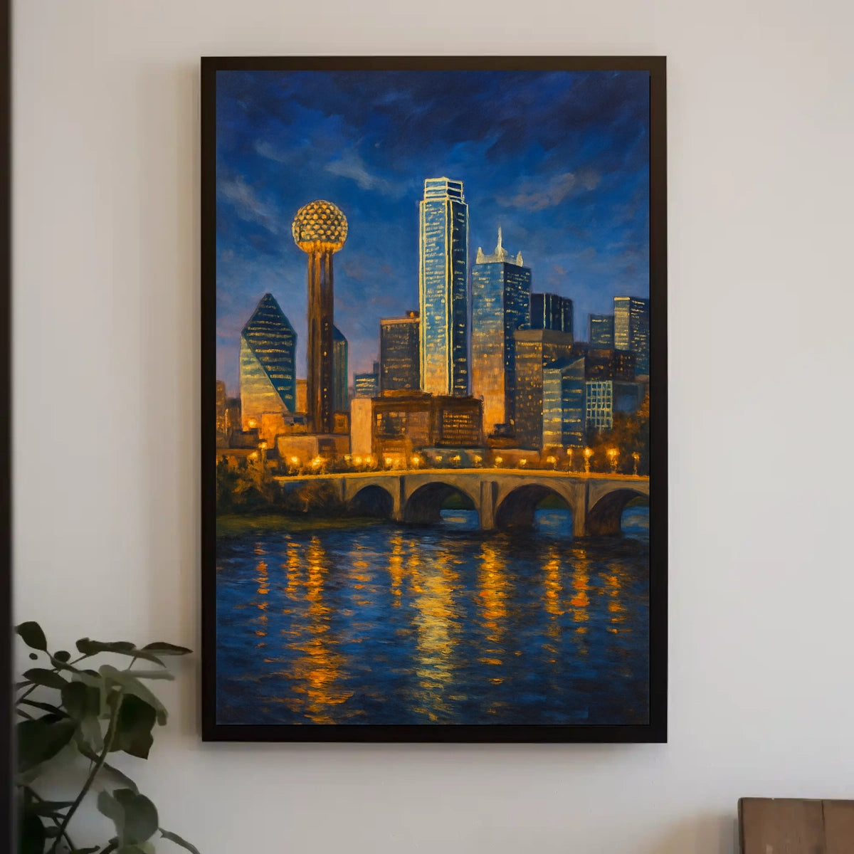 Dallas Skyline at Dusk Poster