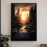 Post-Apocalyptic Sunrise Poster