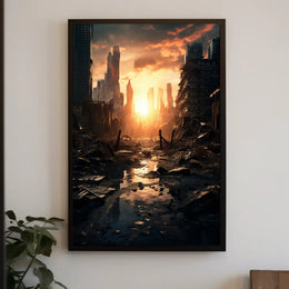 Post-Apocalyptic Sunrise Poster