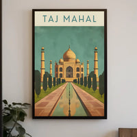 Taj Mahal Agra India's Heritage Masterpiece Cultural Poster
