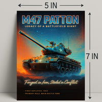 M47 Patton Legacy of a Battlefield Giant Poster PosterGoat