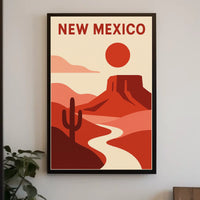 New Mexico Desert Landscape Poster