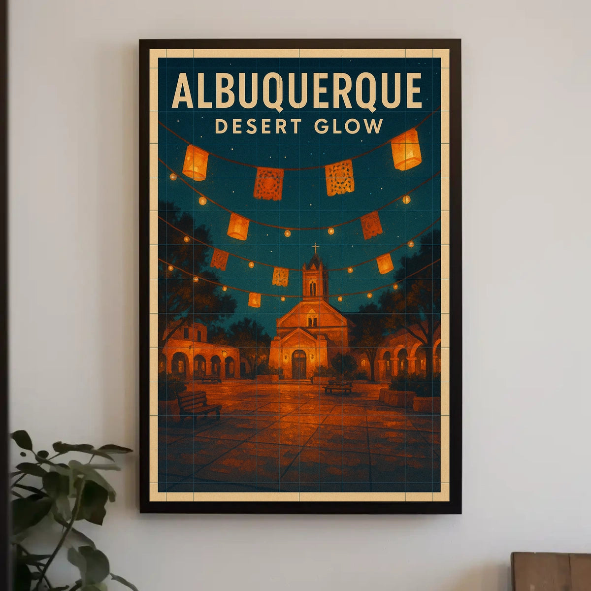 Albuquerque Desert Glow Poster