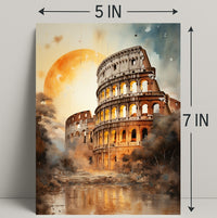 Colosseum At Dusk Poster