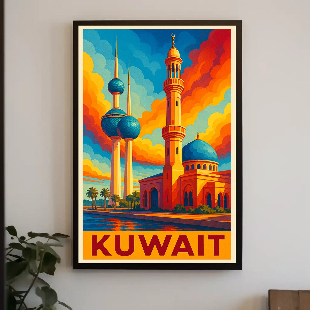 Kuwait Skyline Art Poster