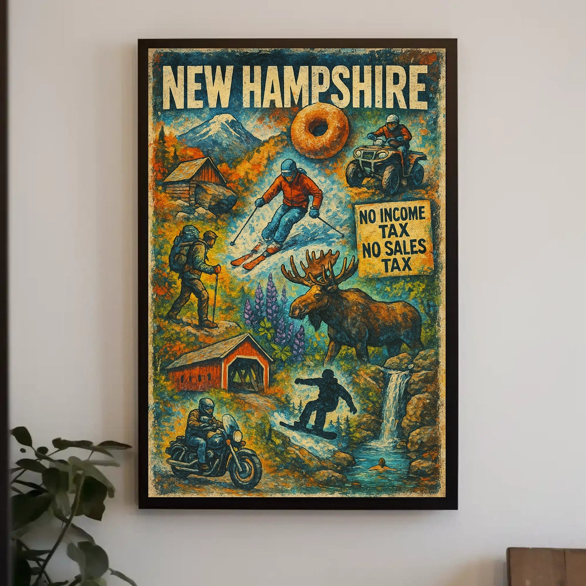 New Hampshire Adventure Poster