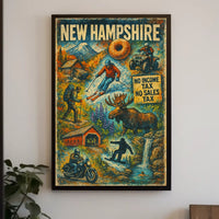 New Hampshire Adventure Poster