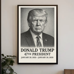 Donald Trump 47th President Poster