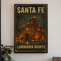 Santa Fe Luminaria Nights Poster
