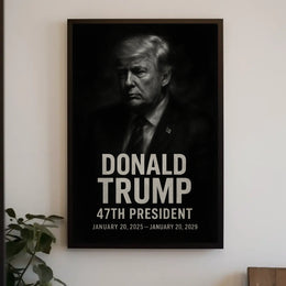 Trump Contemplative Leader Collectors Cinematic Poster