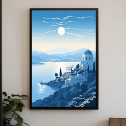 Tranquil Mediterranean Landscape Poster PosterGoat