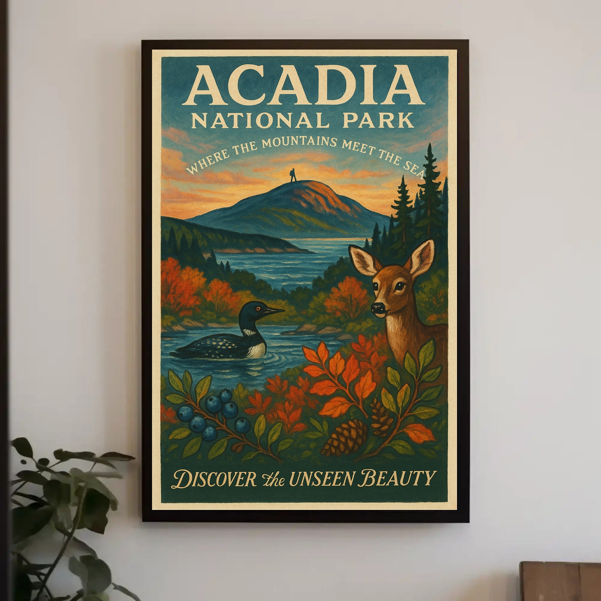 Acadia National Park Nature Serenity National Park Poster