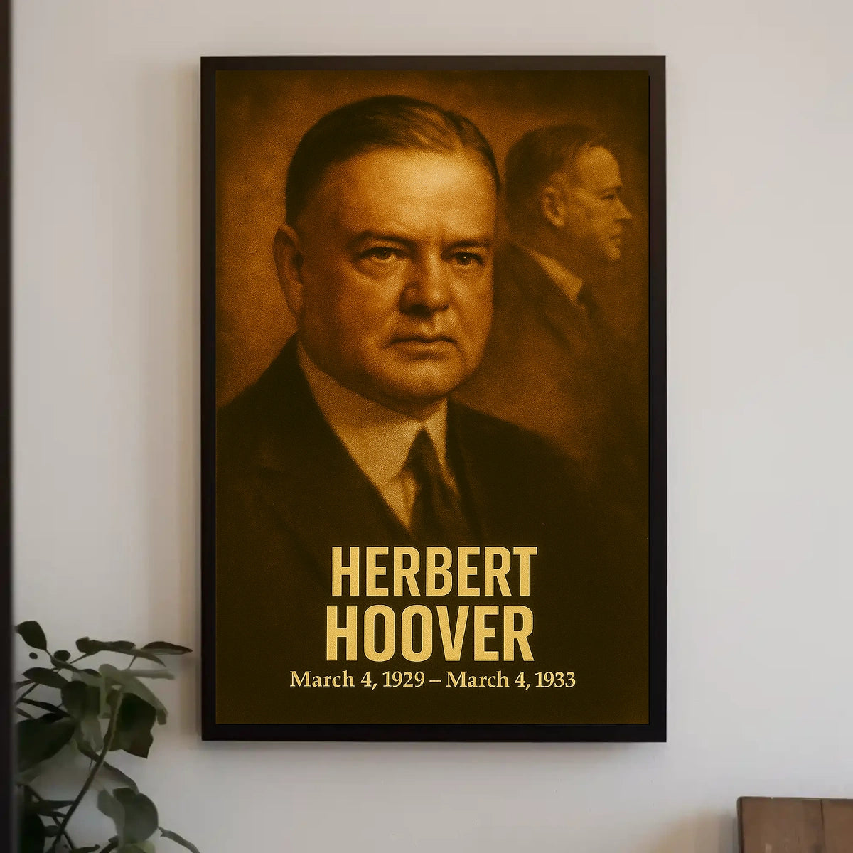 Herbert Hoover Presidential Portrait Poster
