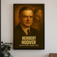 Herbert Hoover Presidential Portrait Poster