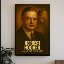 Herbert Hoover Presidential Portrait Poster