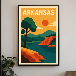 Arkansas Scenic Landscape Poster