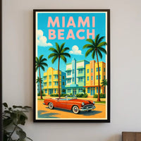 Miami Beach Vibes Poster PosterGoat