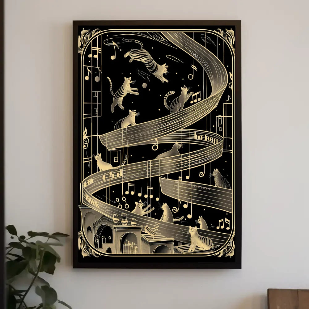 Futuristic Cityscape Art Poster