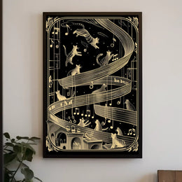Futuristic Cityscape Art Poster