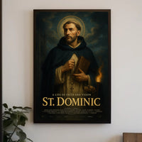 St Dominic Inspirational Religious Poster Wall Art