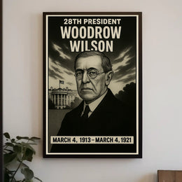 Woodrow Wilson 28Th President Poster