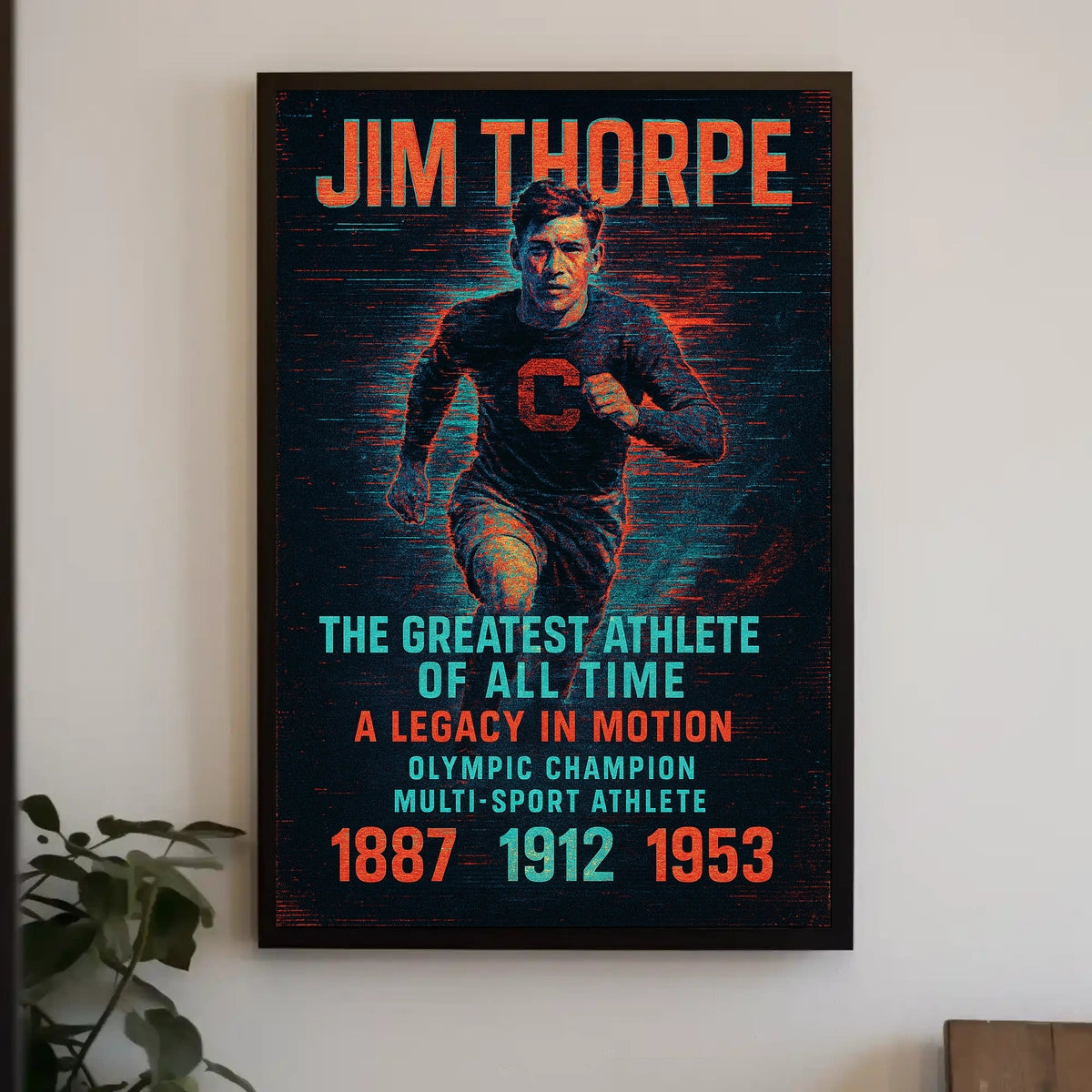 A Legacy in Motion Celebrating the Greatest Athlete Jim Thorpe Poster