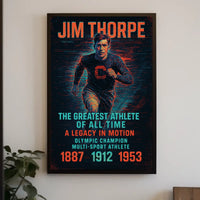 A Legacy in Motion Celebrating the Greatest Athlete Jim Thorpe Poster